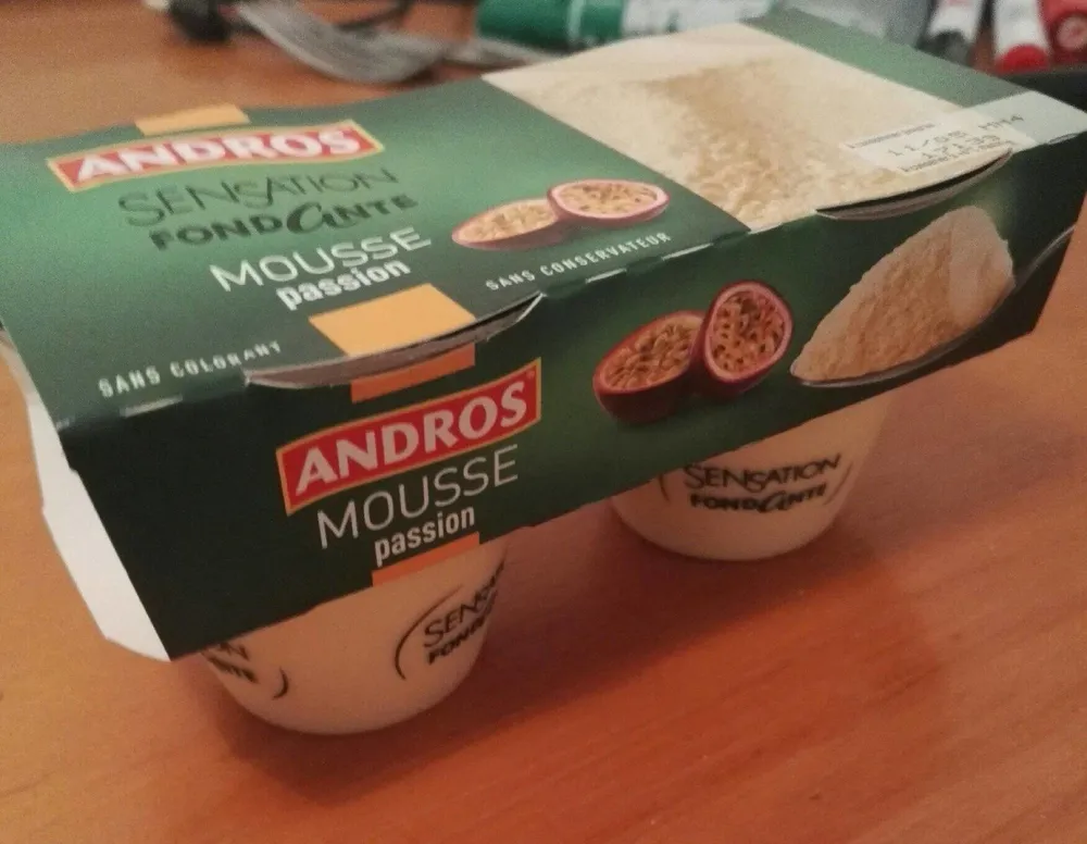 Sensation fondante mousse passion