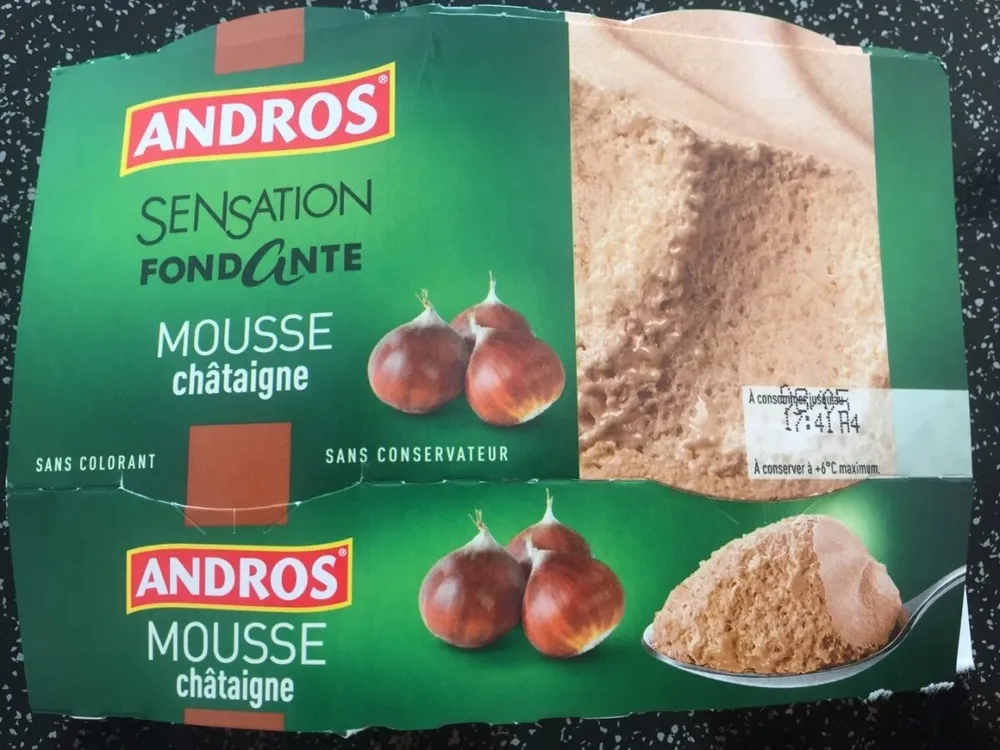 Sensation fondante Mousse châtaigne