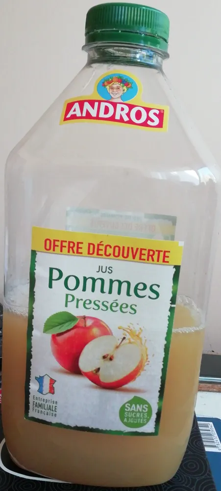 Jus de pommes pressées offre découverte