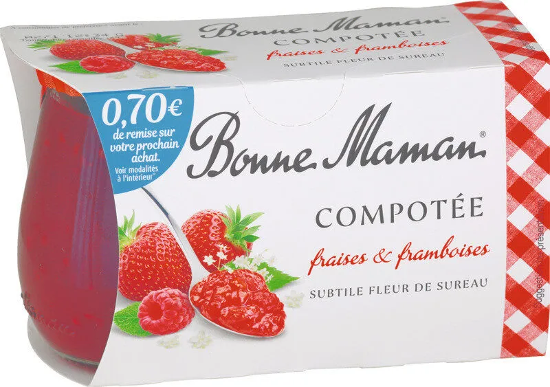 Compotée fraises & framboises