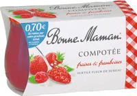 Compotée fraises & framboises