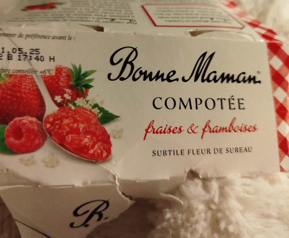 COMPOTÉE fraises & framboises SUBTILE FLEUR DE SUREAU