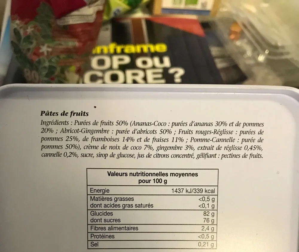 Pates de fruits