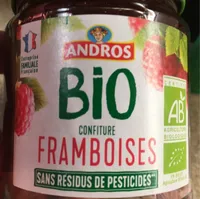 Confitures framboises bio
