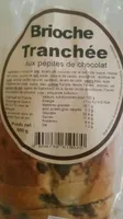Brioche tranchée aux pépites de chocolat