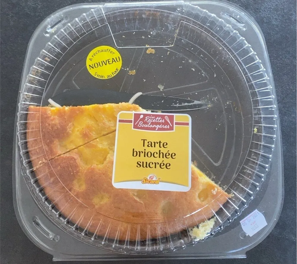 Tarte briochée sucrée