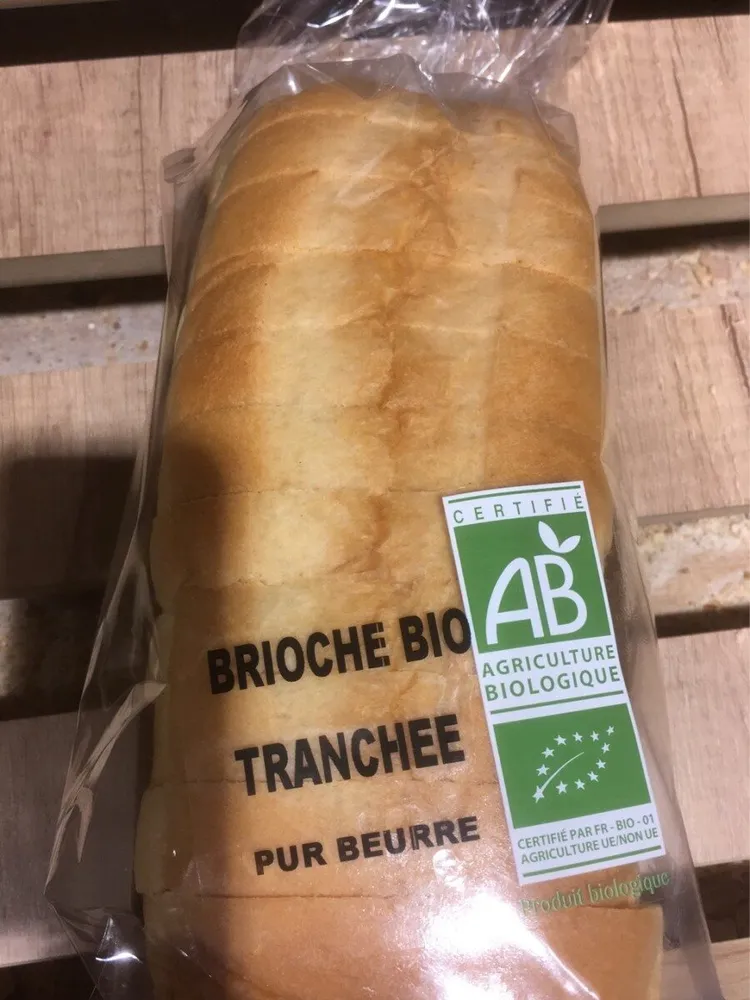 Brioche bio tranchée