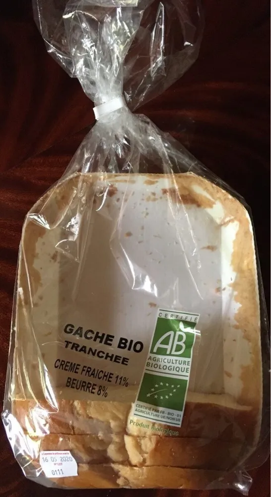 Gâche bio tranchée