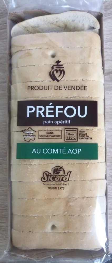 Prefou pain aperitif au comté AOP