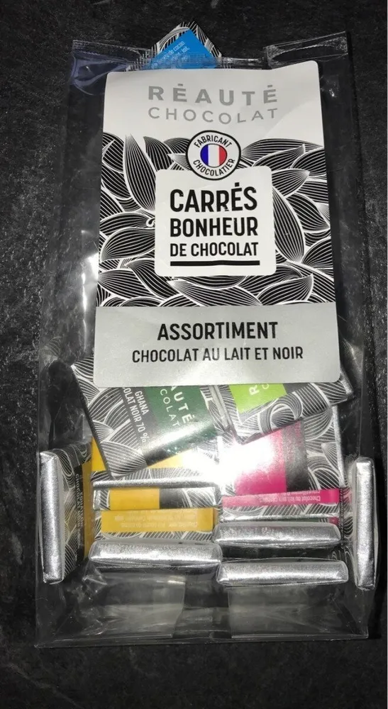 Carrés bonheur de chocolat