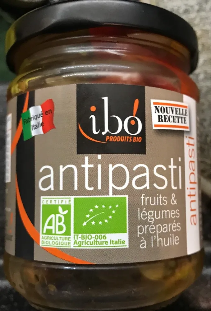 antipasti fruits & légumes préparés à l'huile