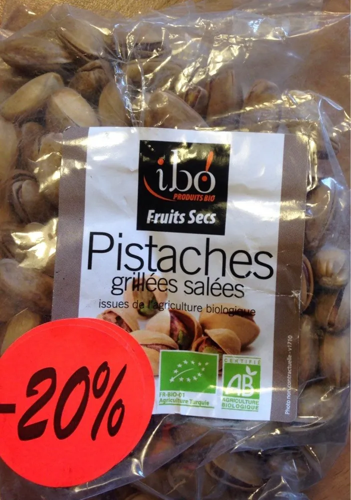 Pistaches grillées salées