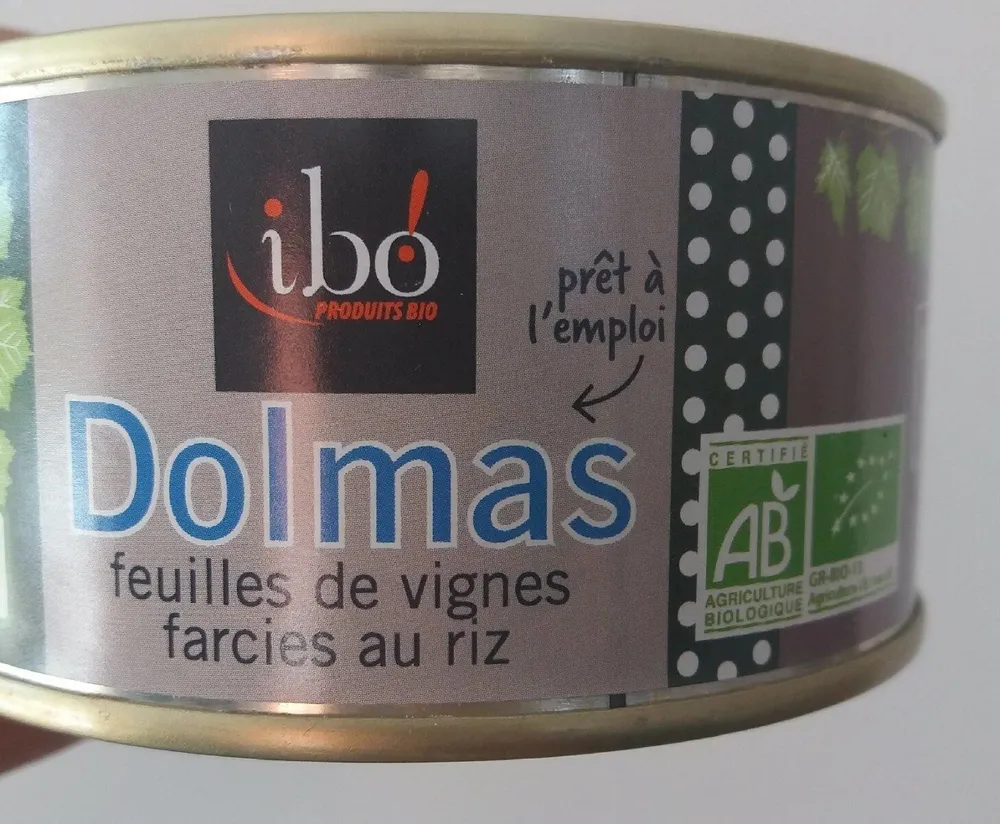 Dolmas feuilles de vignes farcies au riz