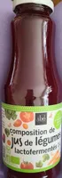 Composition de jus de légumes lactofermentés