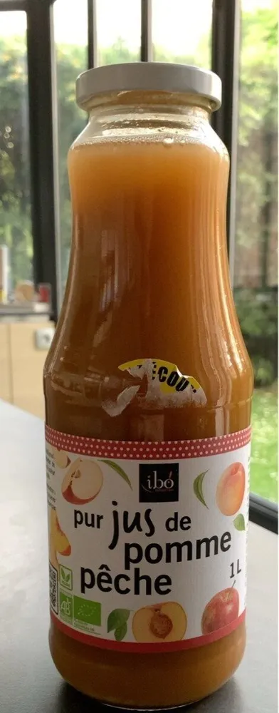 Pur jus de pomme pêche
