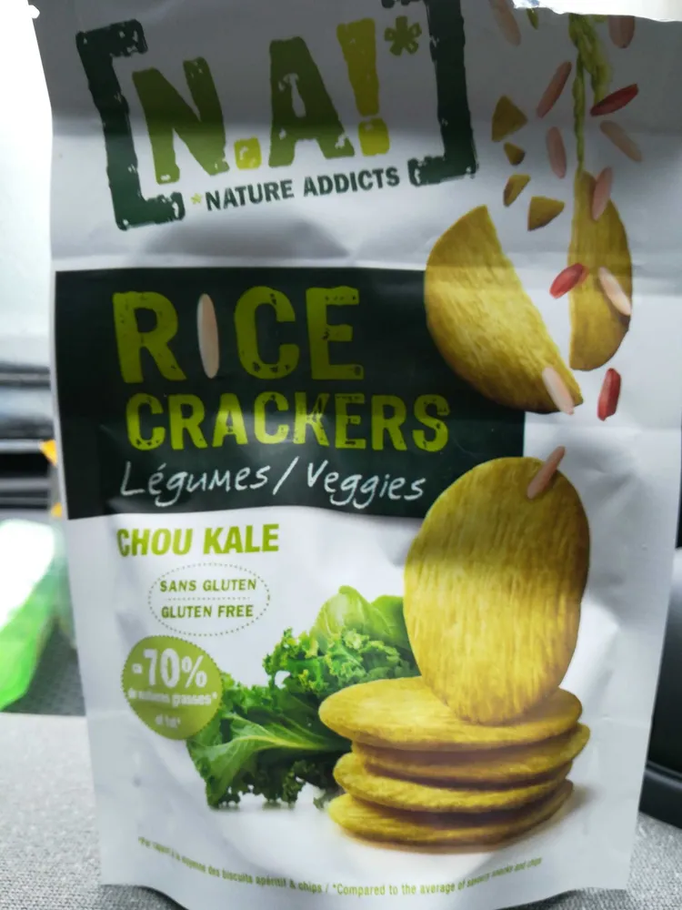 Rice crackers chou kale