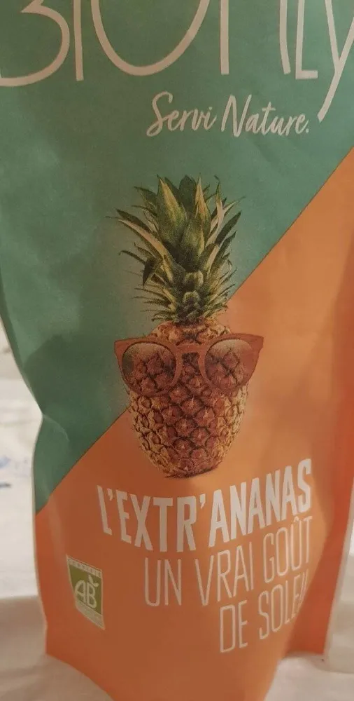 Ananas séché en morceaux
