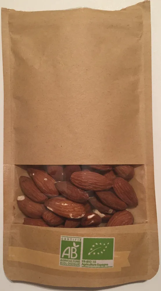 Amandes décortiquées issues de l'agriculture biologique
