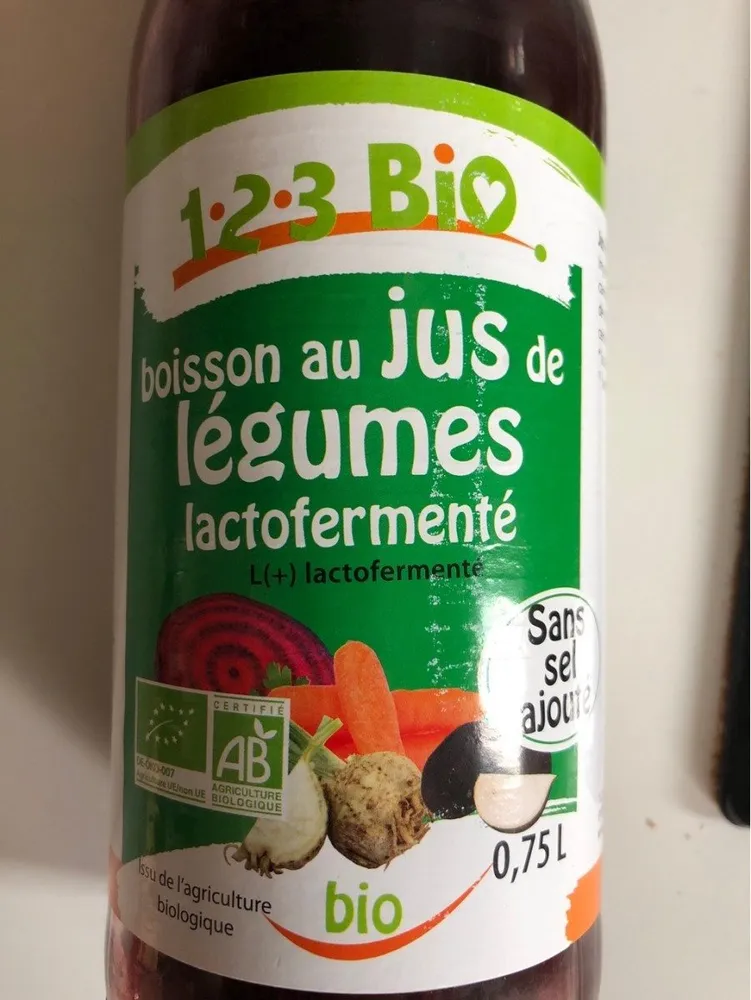 Boisson au jus de legumes lactofermebté