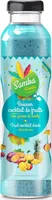Boisson cocktail de fruits avec graines de basilic