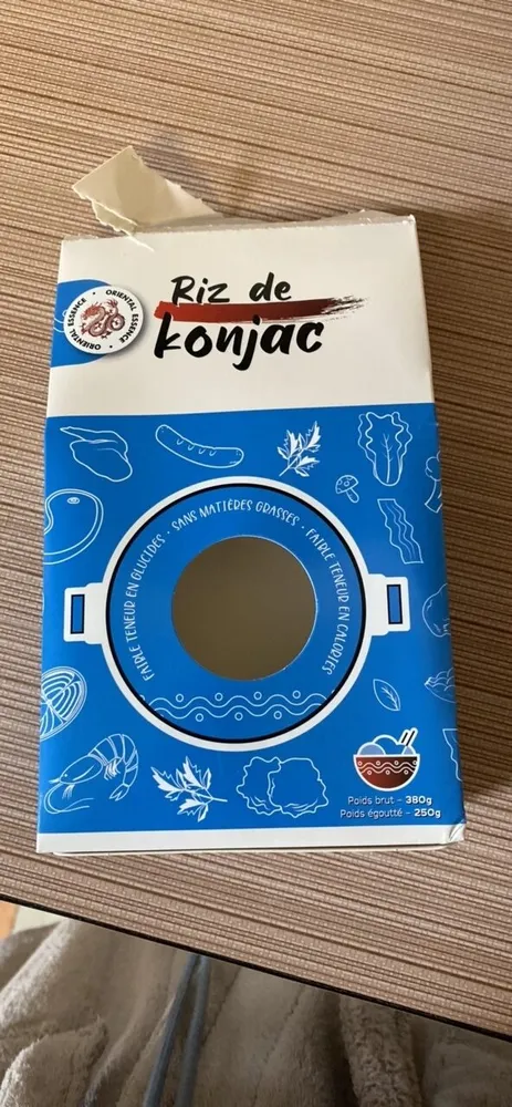 Riz de  konjac
