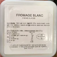 Crème glacée fromage blanc
