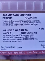 Bigarreaux confits entiers