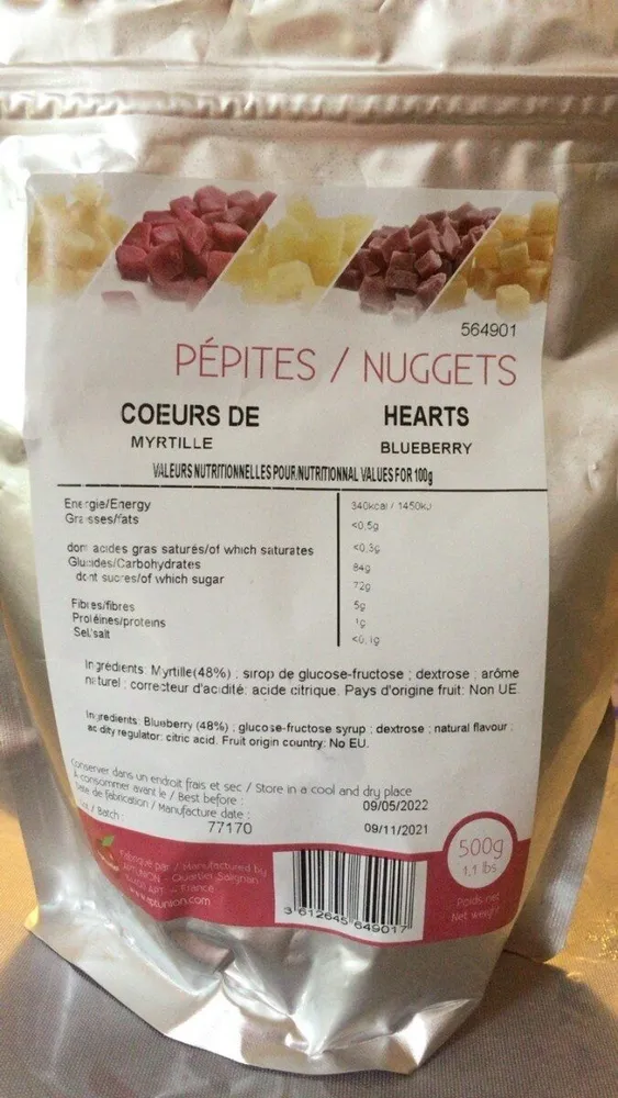 Coeurs de myrtille