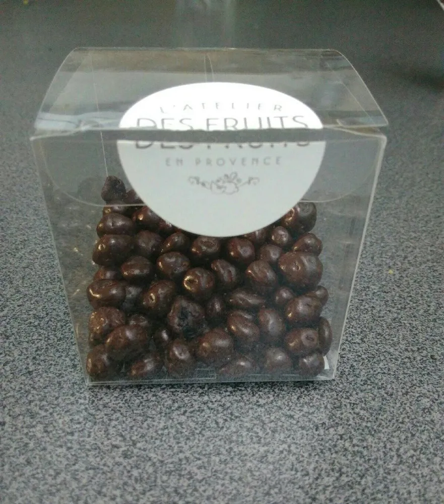 Cœur myrtille chocolat noir