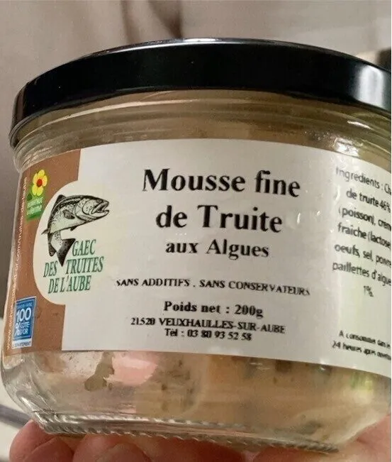 Mousse fine de truite aux algues
