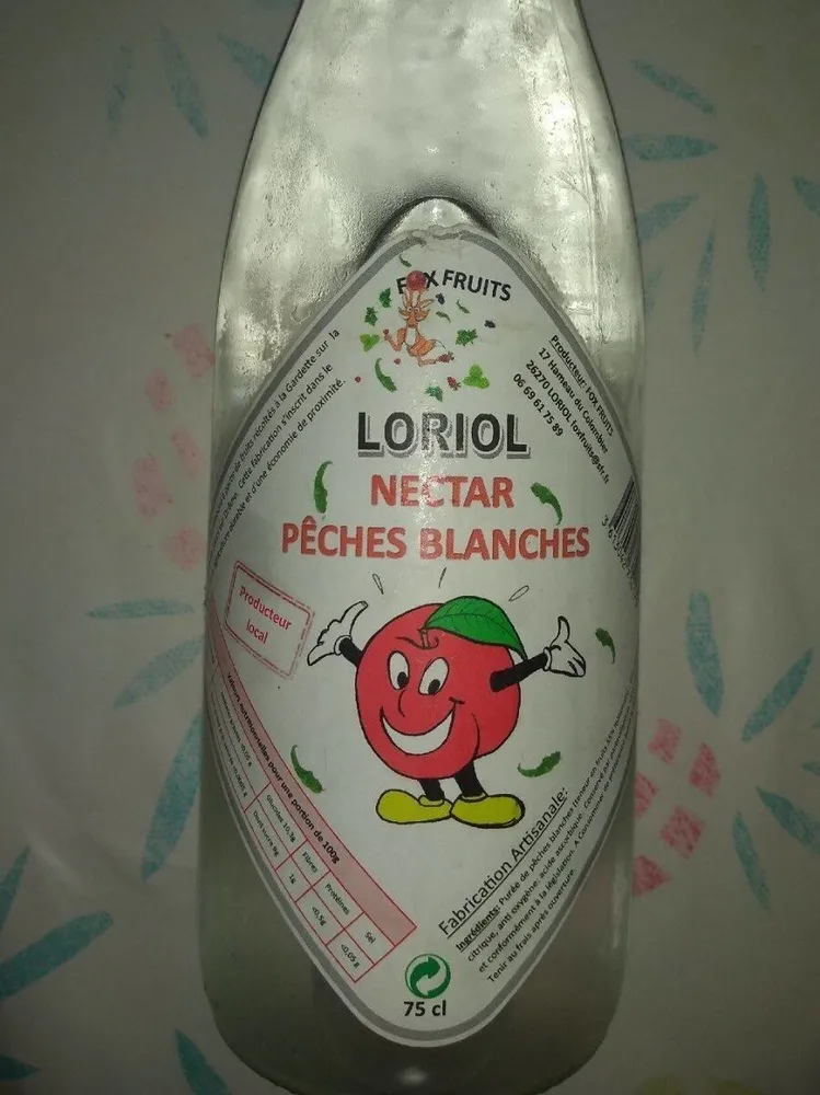 Jus de Nectar Pêches blanches