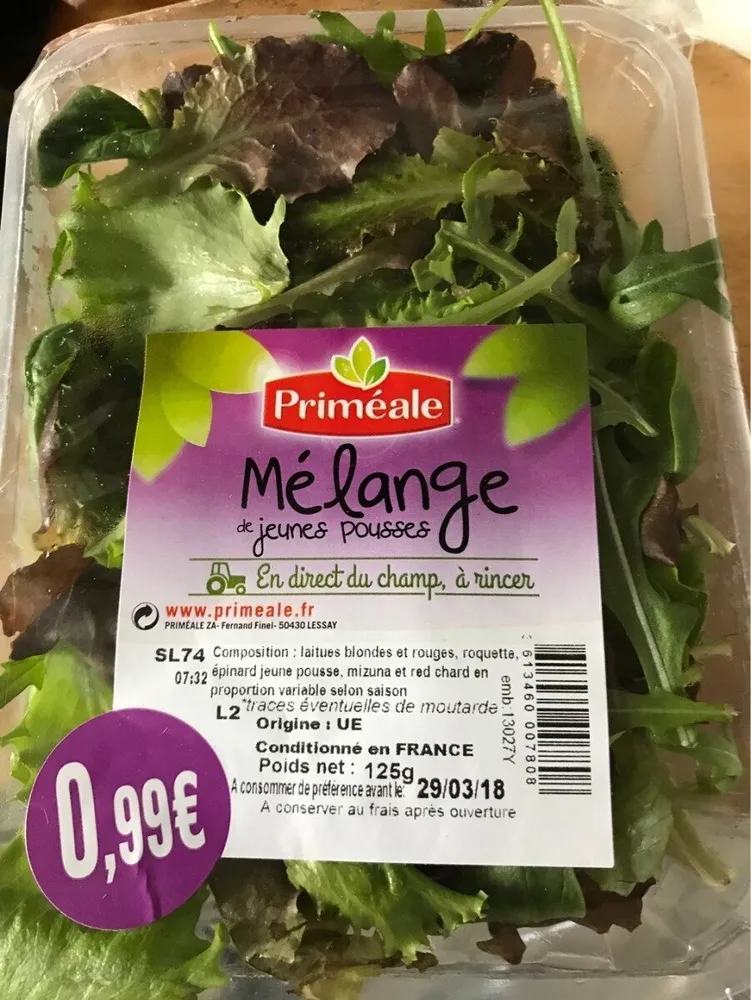 Melange de jeunes pousses