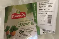 Jeunes pousses d'épinards