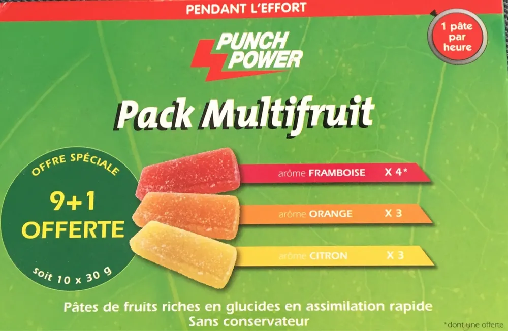Punch Power Pack Multifruits 10 Pâtes De Fruits