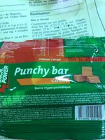 Barre Punchybar Hyperprotidiques - Goût Caramel U Orange