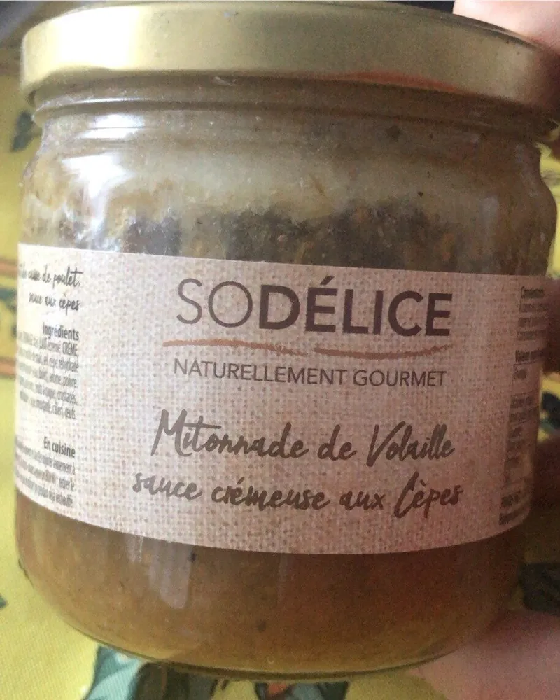Mitonnade de volaille sauce cremeuse aux cepes