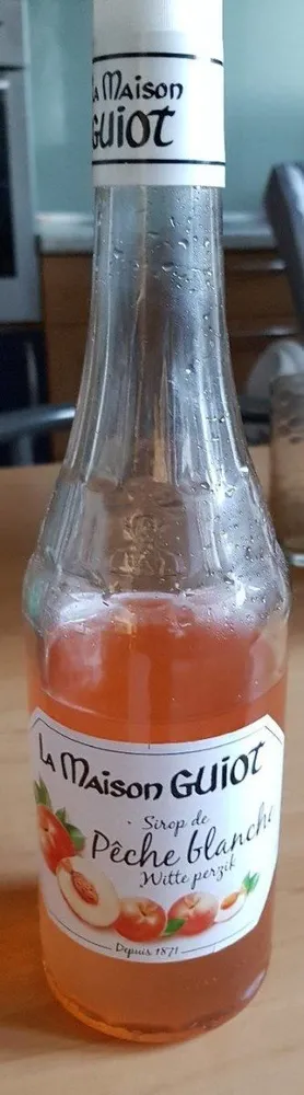 Sirop de pêche blanche