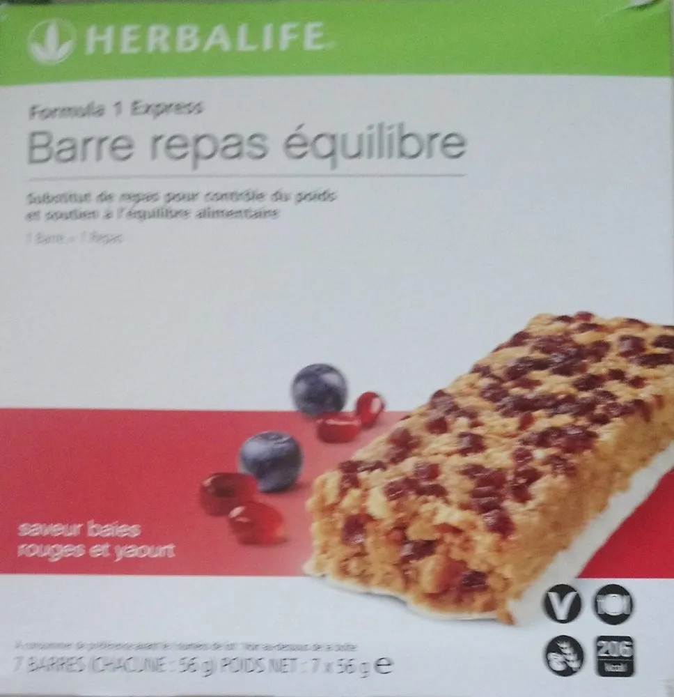 Barre repas équilibre