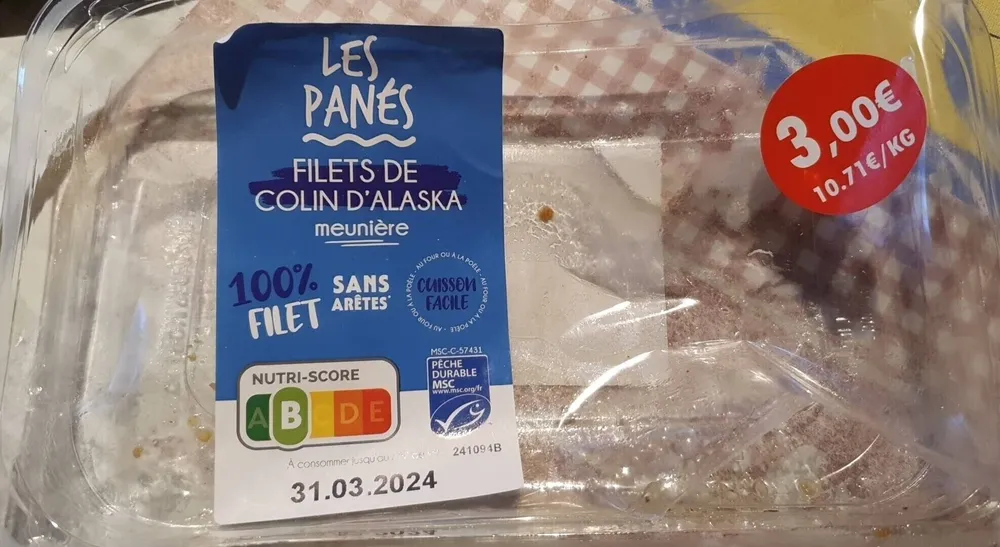 Filets de colin d'Alaska meuniere