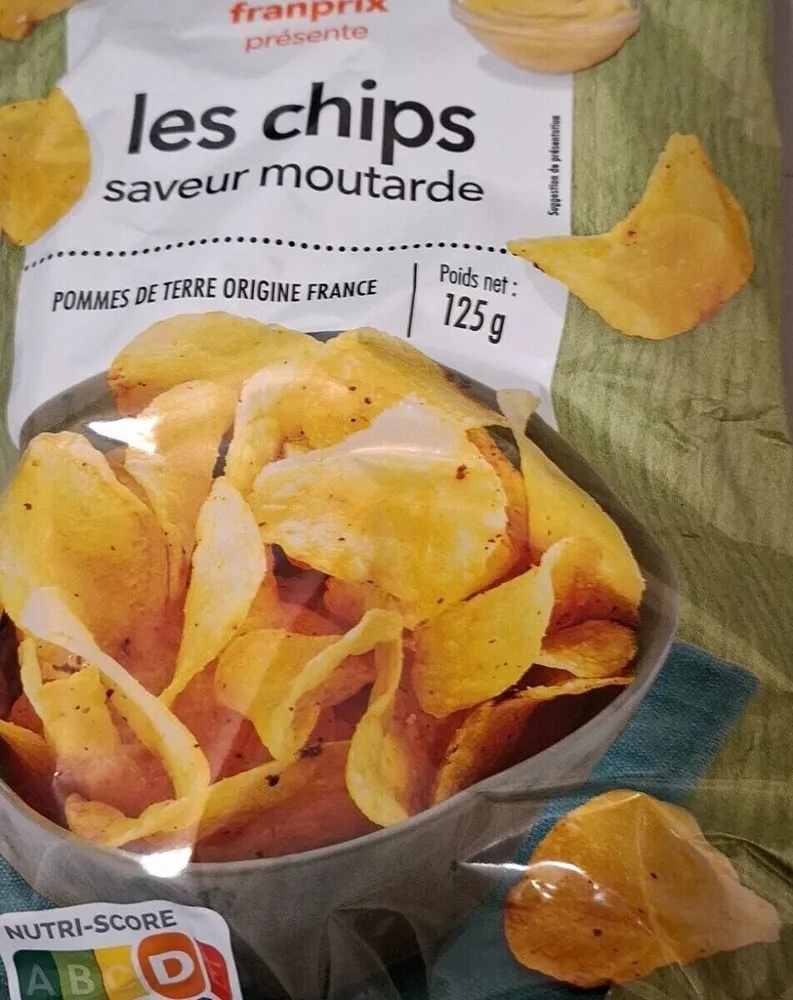 les chips saveur moutarde
