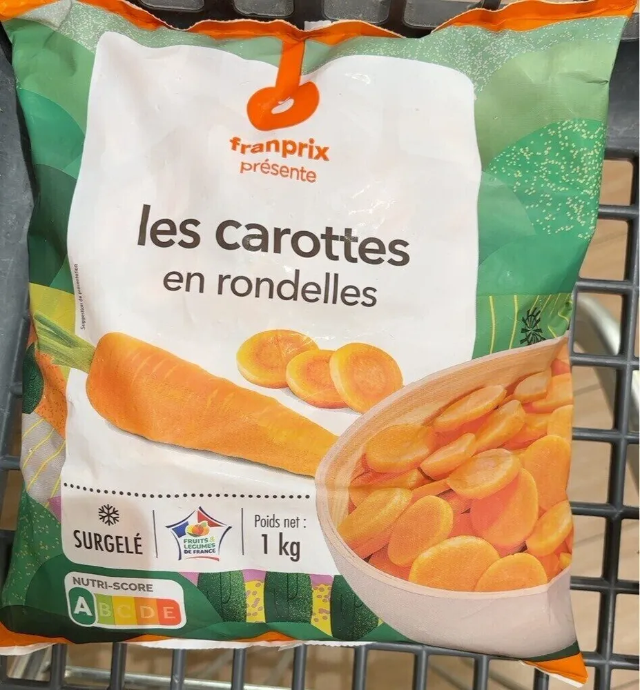 Les carottes en rondelles