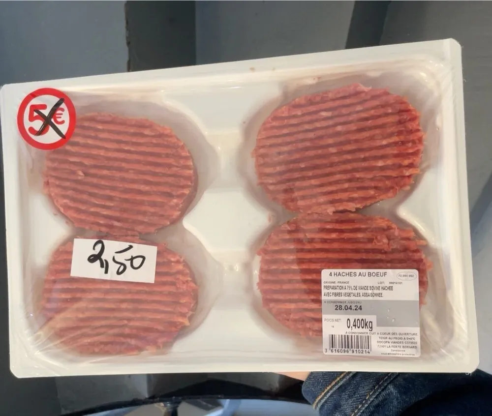Haché au boeuf