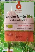 la truite fumée Bio au bois de hêtre