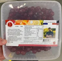 Bigarreaux confits rouge carmin