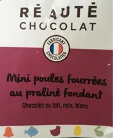 Mini poules fourrees au praline fondant