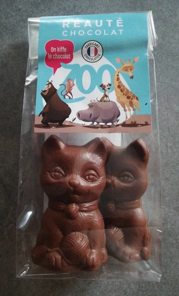 Moulage de chocolat au lait