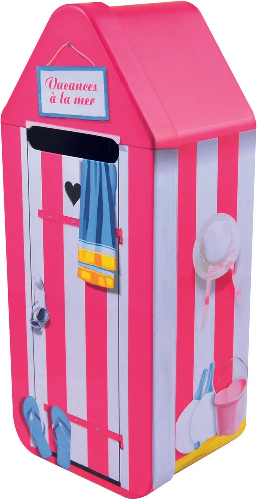 Tirelire cabine de plage galettes bretonnes pur beurre en sachets fraicheur