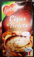 Soupe aux cèpes et bolets à la crème fraîche