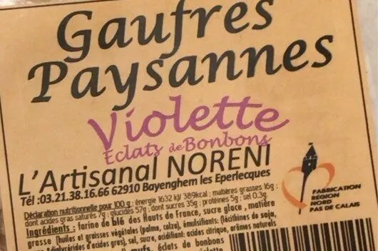 Gauffres Paysannes Violette