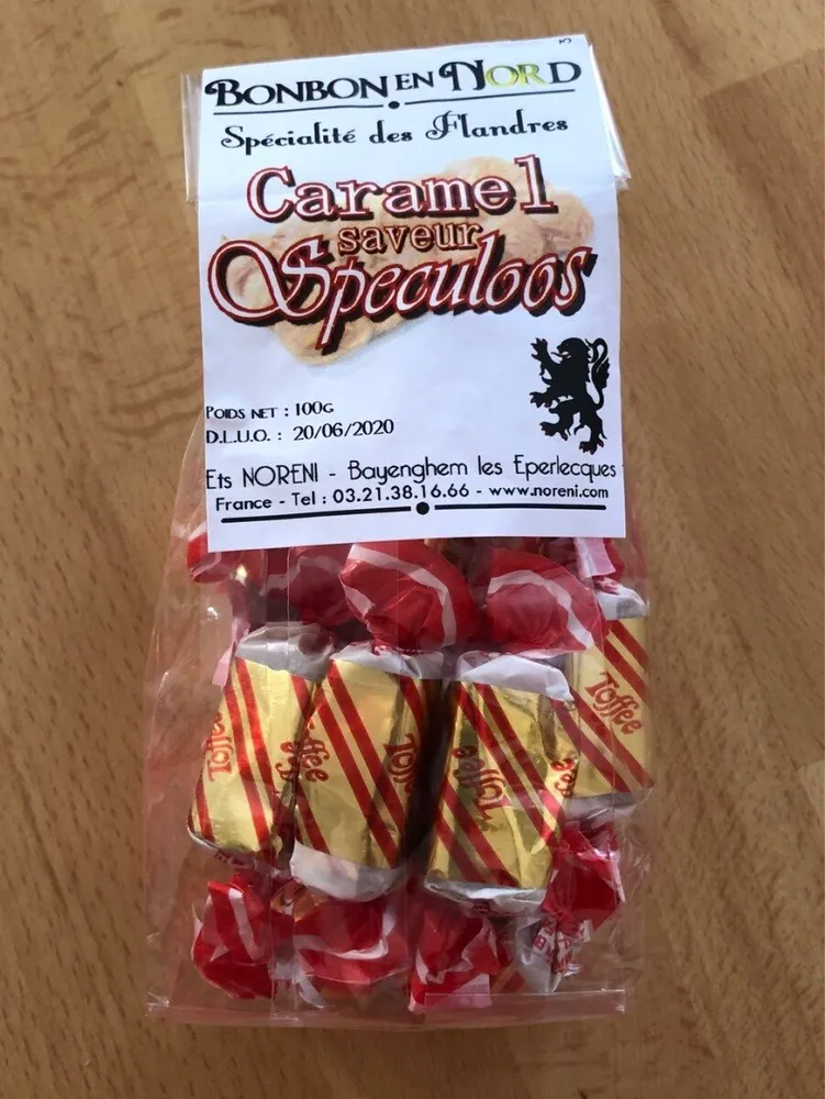 Bonbons caramel saveur speculoos